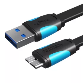   Vention 2m USB 3.0 A-Micro-B Lapos Kábel (Fekete) (VAS-A12-B200)