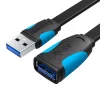 Vention 3m USB 3.0 Hosszabbító Kábel (Fekete) (VAS-A13-B300)
