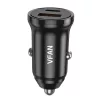 Vipfan 20W Autós Töltő USB És /USB-C Csatlakozó , PD + QC 3.0 (C03-black)
