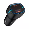 Vipfan Autós Töltő USB És /USB-C Csatlakozó , 20W PD És QC 3.0, LED (C11-black)