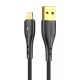 Vipfan Prémium USB És Lightning Töltőkábel, 3A, 1.2m, Arany (CB-X7-LT)