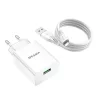 Vipfan 18W USB Hálózati Töltő Lightning Kábellel, QC 3.0 (E03S-LT)