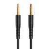 Vipfan L04 mini jack 3.5mm AUX kábel, aranyozott, 1m (fekete)