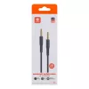 Vipfan L04 mini jack 3.5mm AUX kábel, aranyozott, 1m (fekete)