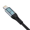 Vipfan L05 Lightning – 3,5mm-es mini jack AUX kábel 1 m szürke