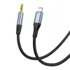 Vipfan L05 Lightning – 3,5mm-es mini jack AUX kábel 1 m szürke