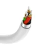 Vipfan L08 USB-C 3.5mm-es mini jack AUX kábel, 10cm (fehér)
