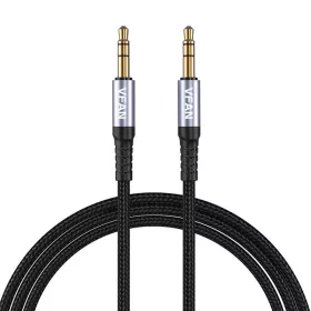   Vipfan L11 mini jack 3.5mm AUX kábel, 1m, aranyozott (szürke)