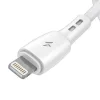 Vipfan 3m USB És Lightning Töltőkábel, 3A, (Fehér) (X05LT-3m-White)