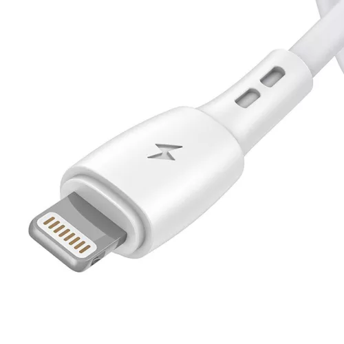 Vipfan 3m USB És Lightning Töltőkábel, 3A, (Fehér) (X05LT-3m-White)