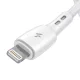 Vipfan 3m USB És Lightning Töltőkábel, 3A, (Fehér) (X05LT-3m-White)