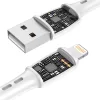 Vipfan 3m USB És Lightning Töltőkábel, 3A, (Fehér) (X05LT-3m-White)