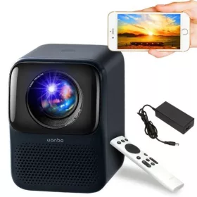   Wanbo projektor T2 Max (New) hordozható teljes HD 1080p – Android System (kék)