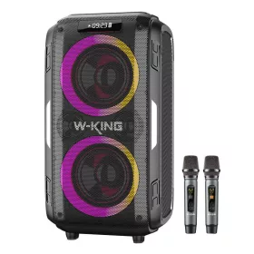  W-KING T9 Pro 120W Bluetooth vezeték nélküli hangszóró fekete