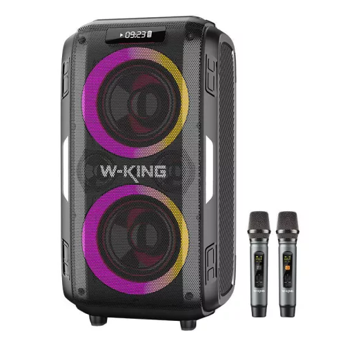 W-KING T9 Pro 120W Bluetooth vezeték nélküli hangszóró fekete