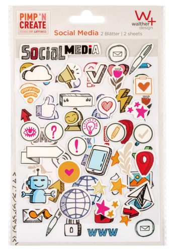 Walther öntapadós matrica - Social Media