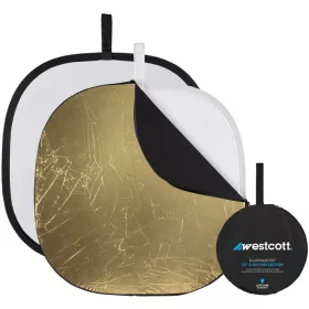   Westcott 6in1 Összecsukható Derítőlap - Fotós Refklektor és Derítő háttér (32")