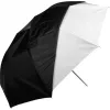Westcott 43"/109cm optikai fehér szatén esernyő levehető fekete borítással