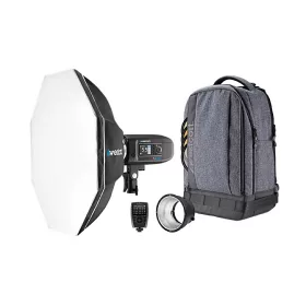   Westcott FJ400 stúdióvaku 1 lámpás hátizsák kit FJ-X3 M univerzális vezeték nélküli kioldóval