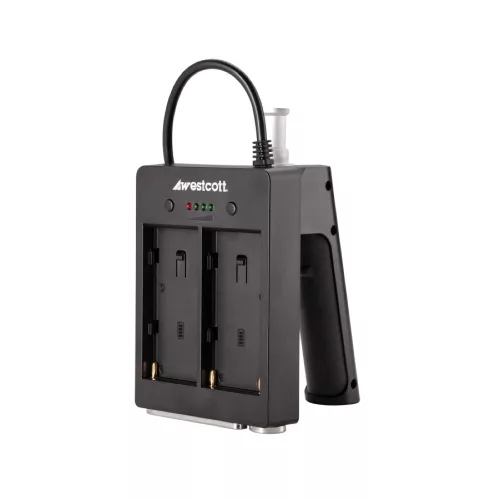 Westcott L60-B akkumulátormarkolat NP-F adapterrel