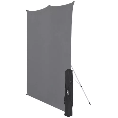 Westcott X Drop gyűrődésmentes szürke háttér - 1,52 × 2,13m (5' × 7')