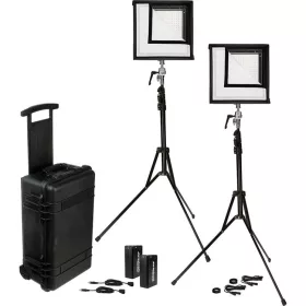   Westcott Flex Daylight dupla LED panel szett (30,5x30,5cm) - Cine Studio Kit