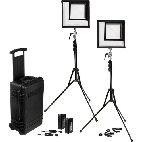 Westcott Flex Daylight dupla LED panel szett (30,5x30,5cm) - Cine Studio Kit