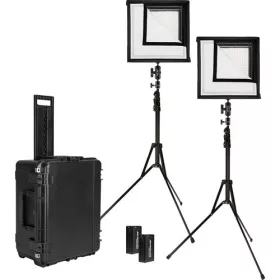   Westcott Flex Daylight hordozható dupla LED panel szett (30,5x30,5cm) - Cine Travel Kit