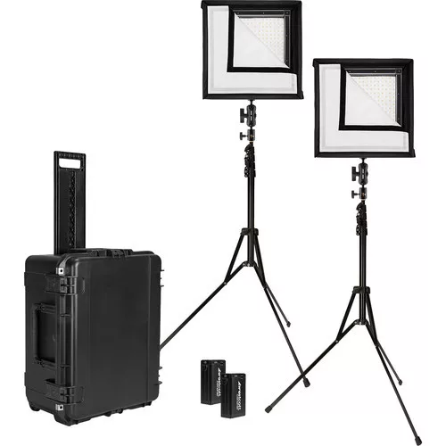Westcott Flex Daylight hordozható dupla LED panel szett (30,5x30,5cm) - Cine Travel Kit