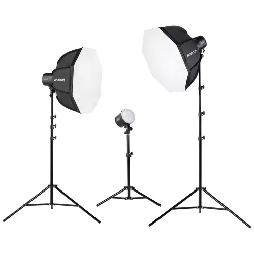 Westcott U60-B bi-color tripla 60W LED videólámpa softbox szett