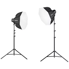   Westcott U60-B bi-color dupla 60W LED videólámpa softbox szett