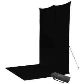   Westcott X-Drop Szövet Háttér Készlet - Fotó-Stúdió Háttér - 240cm x 400cm (fekete)