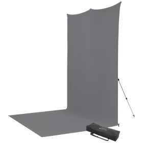   Westcott X-Drop Szövet Háttér Készlet - Fotó-Stúdió Háttér - 240cm x 400cm (szürke)