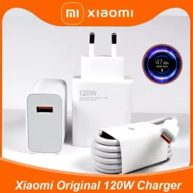   Xiaomi Mi BHR6034EU Travel Utazó Töltő - USB - A - USB - C + töltő kábel - 1m, 120W - Fehér