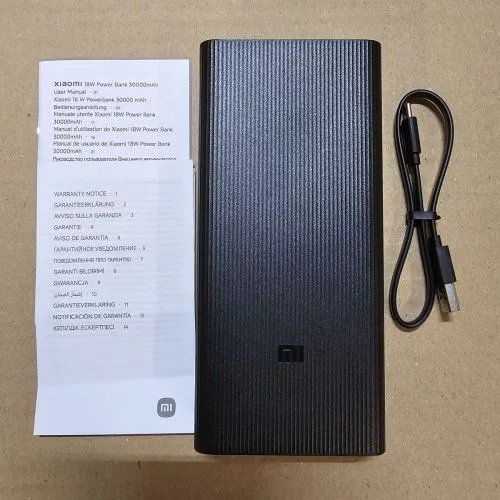 Xiaomi powerbank 30000mAh 18W (fekete)