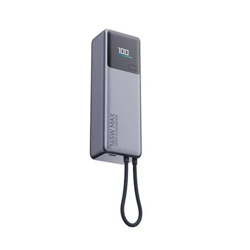 Xiaomi powerbank 10000mAh 165W – Integrated Type-C kábel (szürke)