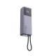 Xiaomi powerbank 10000mAh 165W – Integrated Type-C kábel (szürke)