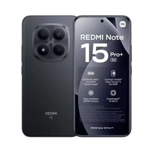 Xiaomi Redmi Note 15 Pro+ 5G 12GB RAM 512GB töltő nélkül (fekete)