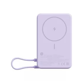   Xiaomi powerbank mágneses 10000mAh – Built-in állvány (lila)