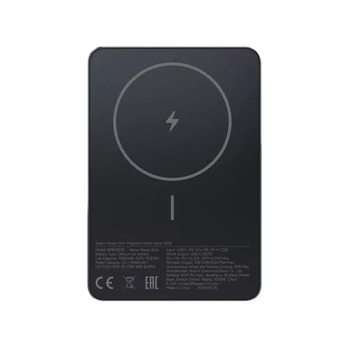 Xiaomi powerbank Super vékony mágneses 5000mAh (fekete)