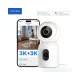 Xiaomi IMILAB C30 Dual otthoni biztonsági kamera, Night Vision, 360, 3K+3K (fehér)