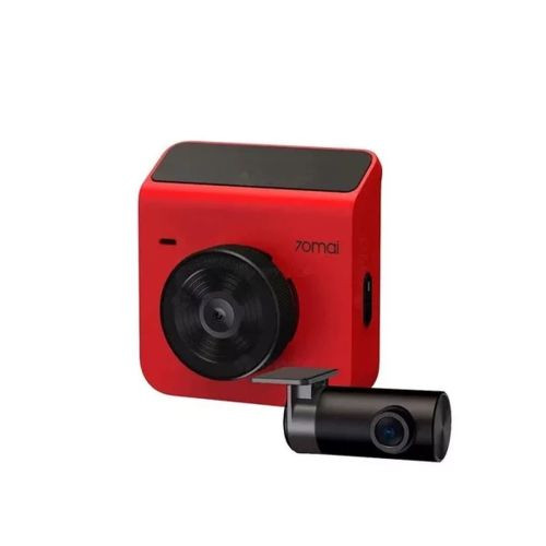 Xiaomi 70mai Dash Camera A400 + Rear Camera RC09t - fedélzeti kamera szett (piros)