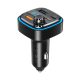 XO BCC08 autós töltő és FM transzmitter, USB x2, USB-C, MP3, Bluetooth 5.0, 15W (Fekete)