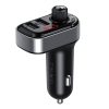 XO Smart autós töltő Bluetooth TZ08 MP3 + 5V/3.1A 15W (Fekete)