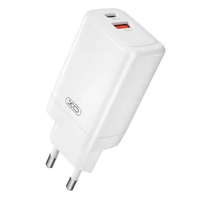 XO 65W Fali Töltő USB-C És USB-A Csatlakozó (CE17)