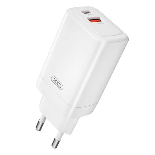 XO 65W Fali Töltő USB-C És USB-A Csatlakozó (CE17)