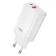 XO 65W Fali Töltő USB-C És USB-A Csatlakozó (CE17)