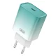 XO USB-C Fali Töltő, 30W PD Gyorstöltés, (Kék) (CE18 blue)