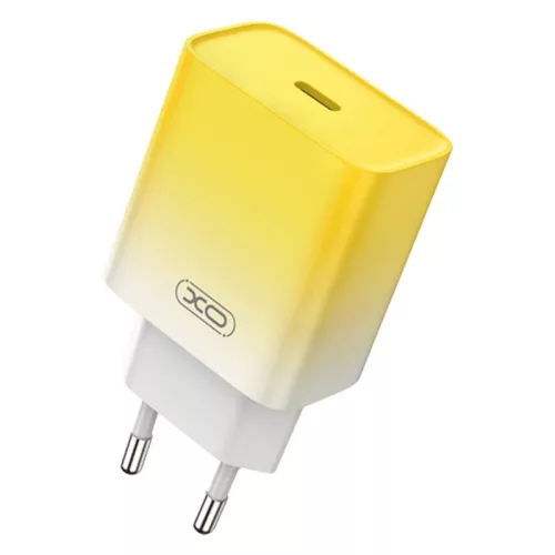 XO USB-C PD30W (Sárga) Fali Töltő (CE18 yellow)