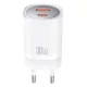 XO 30W GaN Fali Töltő USB-C És USB-A Csatlakozó (CE21)